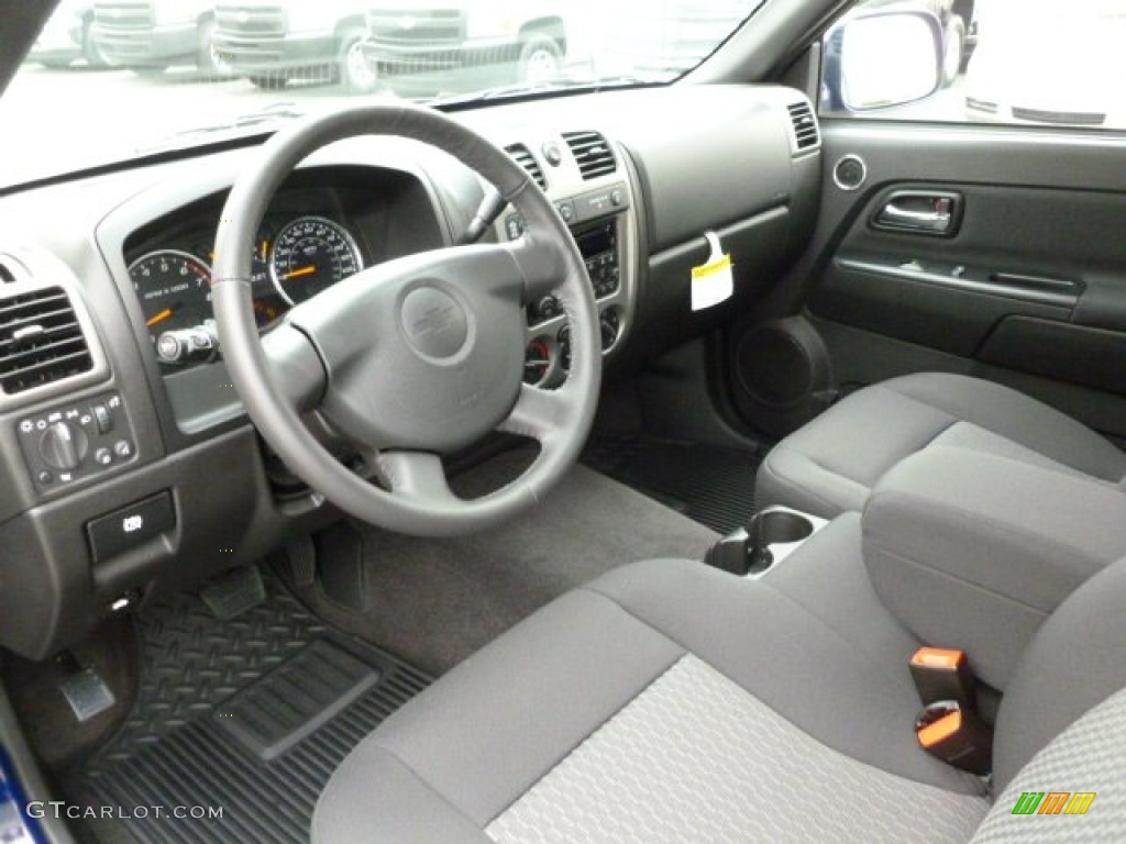 Ebony Interior 2012 Chevrolet Colorado LT Extended Cab 4x4 Photo #60050035