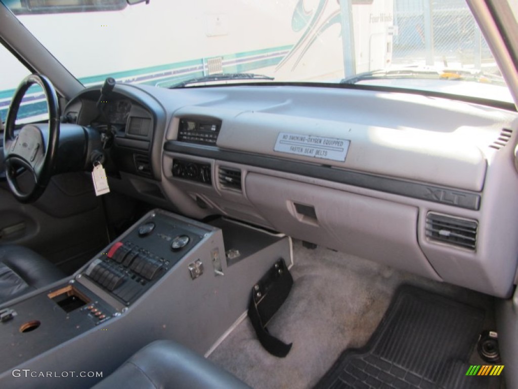 1997 Ford F350 XLT Regular Cab Ambulance Opal Grey Dashboard Photo #60050632