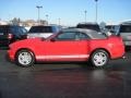 2012 Race Red Ford Mustang V6 Convertible  photo #1