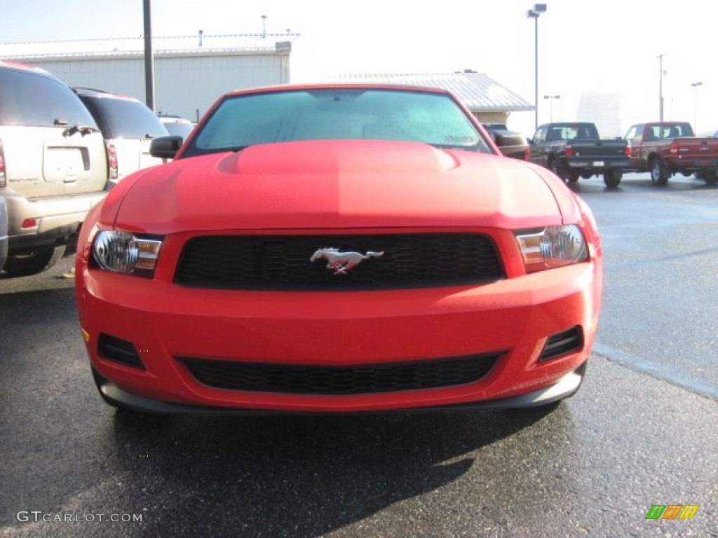 2012 Mustang V6 Convertible - Race Red / Stone photo #4