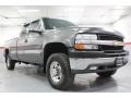 2002 Medium Charcoal Gray Metallic Chevrolet Silverado 2500 LS Extended Cab 4x4  photo #3