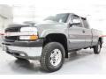 2002 Medium Charcoal Gray Metallic Chevrolet Silverado 2500 LS Extended Cab 4x4  photo #13