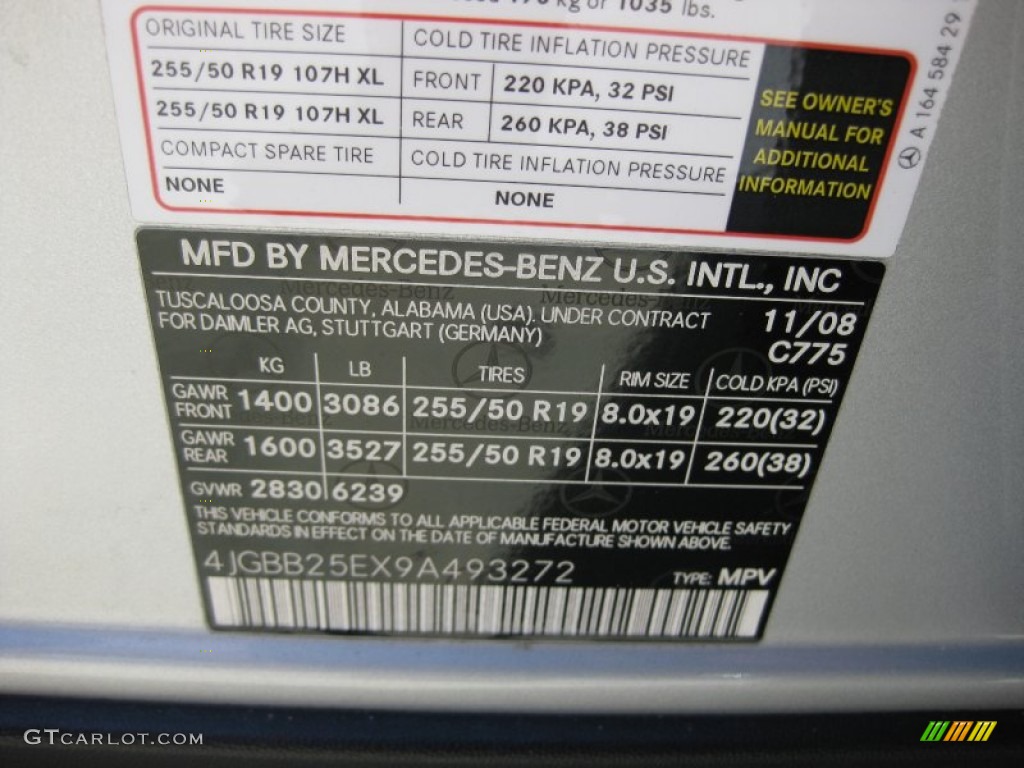 2009 ML 320 BlueTec 4Matic - Iridium Silver Metallic / Black photo #30