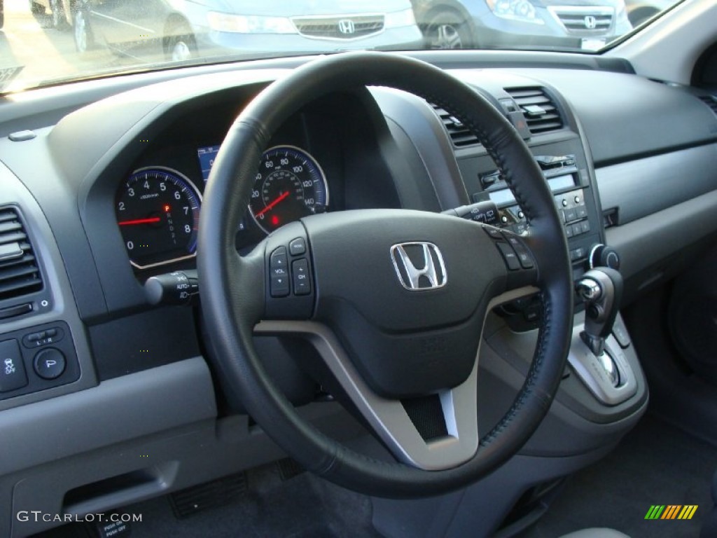 2010 Honda CR-V EX-L AWD Gray Steering Wheel Photo #60055461