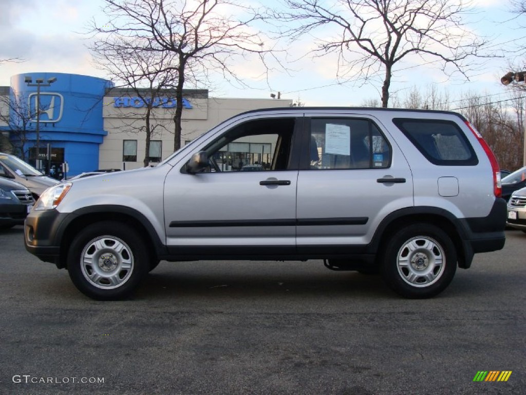 2005 CR-V LX 4WD - Satin Silver Metallic / Black photo #1