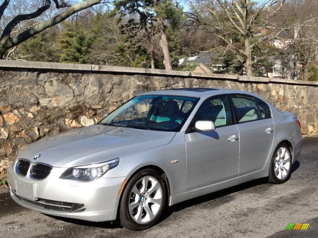 Titanium Silver Metallic 2009 BMW 5 Series 535i Sedan Exterior Photo #60057341