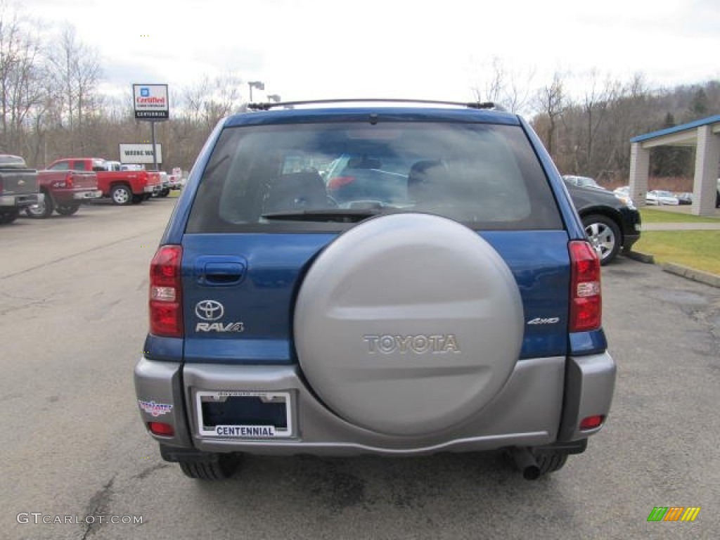 2004 RAV4 4WD - Spectra Blue Mica / Dark Charcoal photo #3