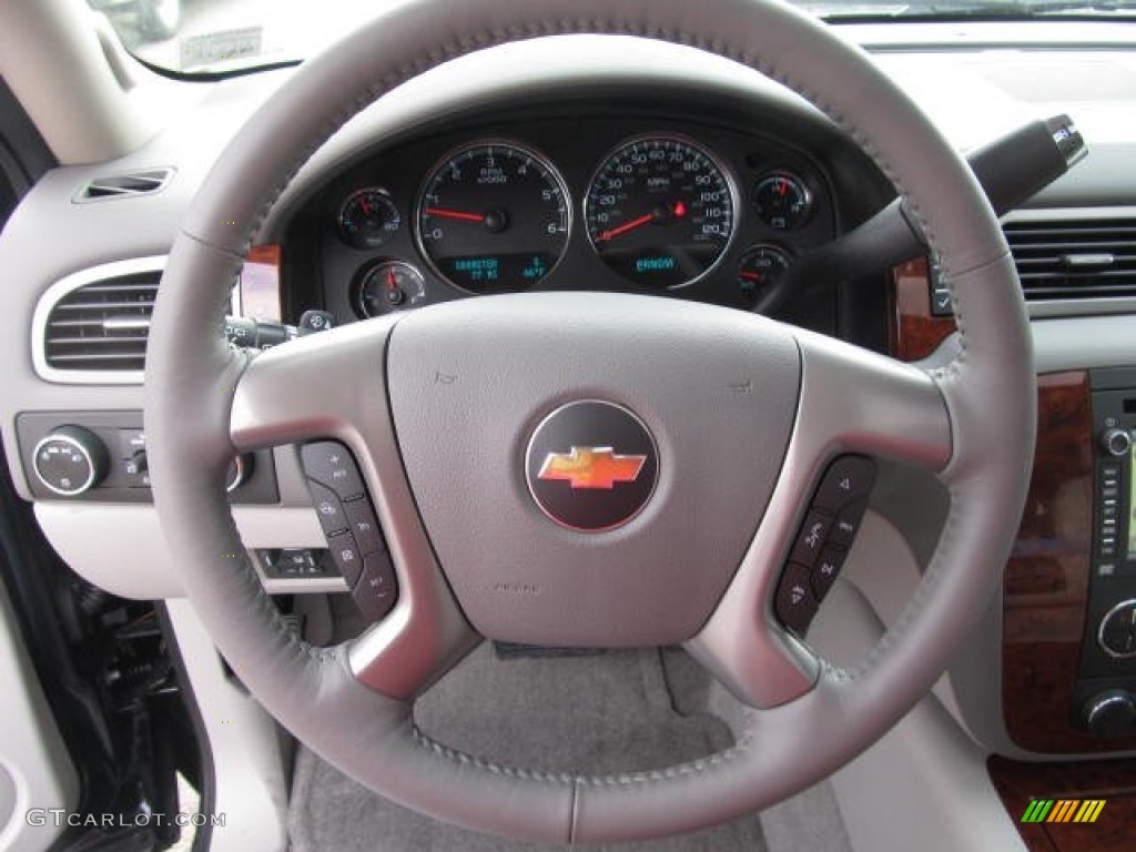 2012 Chevrolet Tahoe LTZ 4x4 Light Titanium/Dark Titanium Steering Wheel Photo #60058638
