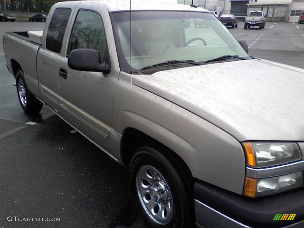 2003 Silverado 1500 LT Extended Cab - Light Pewter Metallic / Tan photo #20