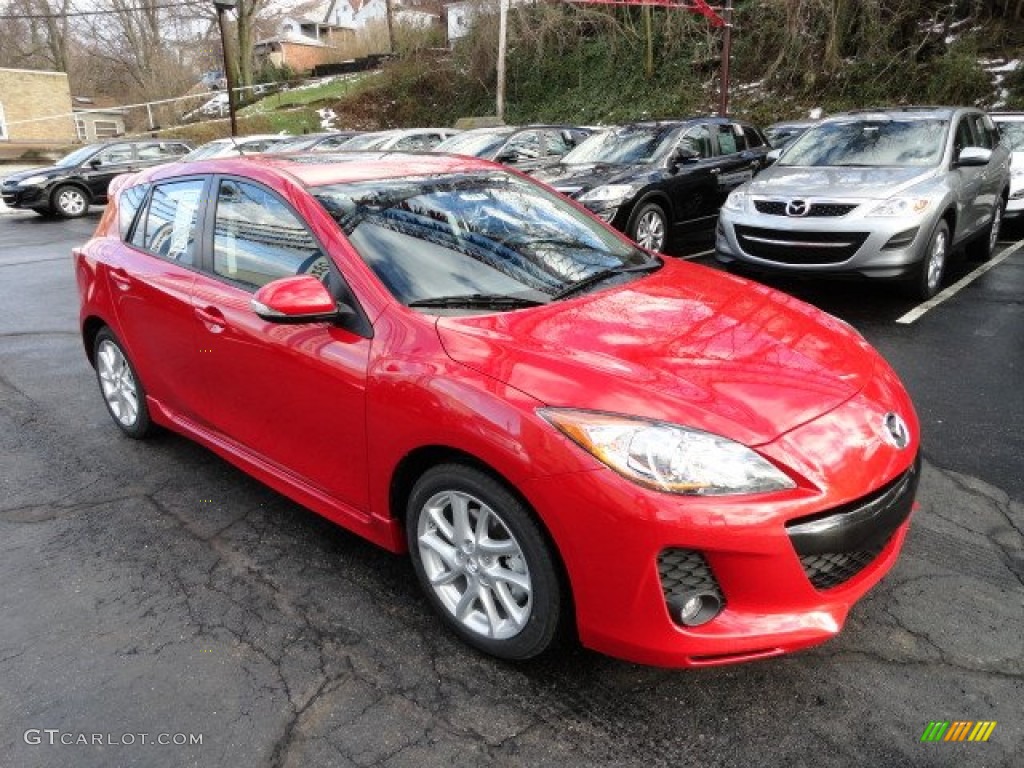 Velocity Red Mica 2012 Mazda MAZDA3 s Touring 5 Door Exterior Photo #60060724