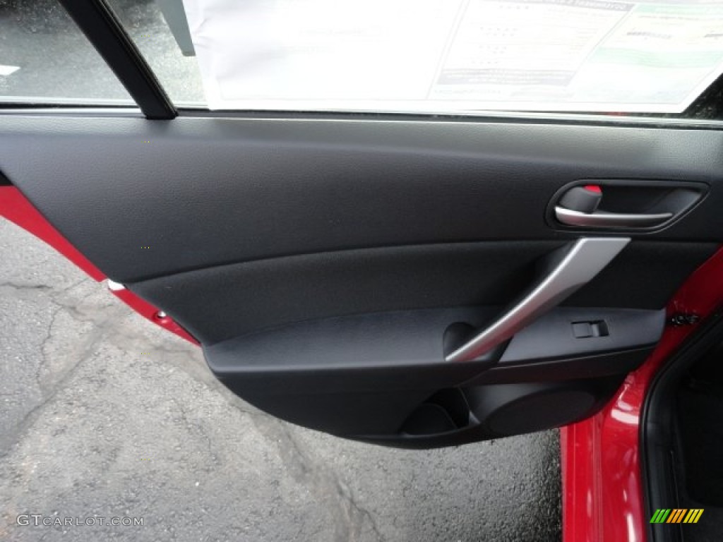 2012 Mazda MAZDA3 s Touring 5 Door Black Door Panel Photo #60060774