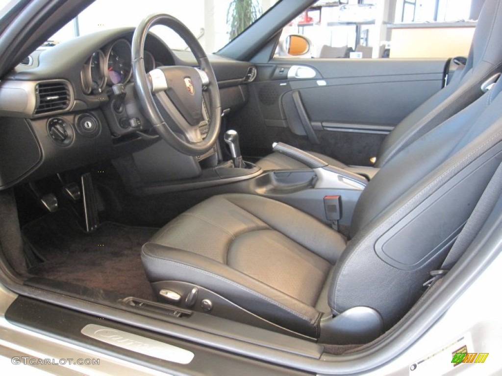 Black Interior 2006 Porsche 911 Carrera Cabriolet Photo #60061350