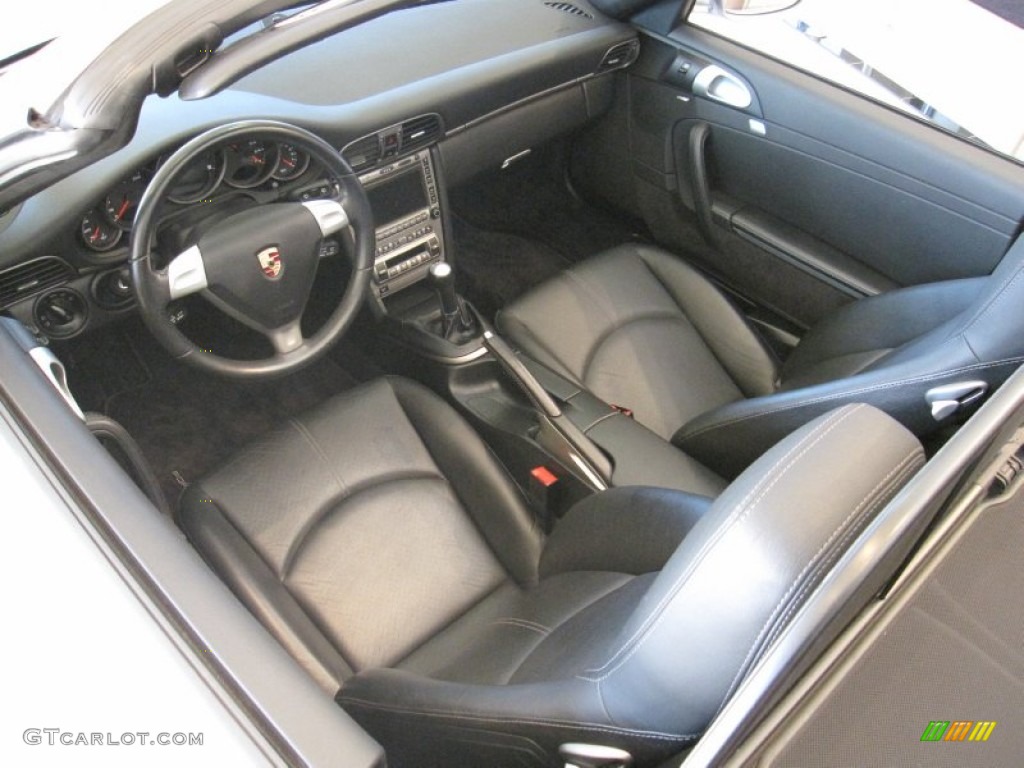Black Interior 2006 Porsche 911 Carrera Cabriolet Photo #60061445
