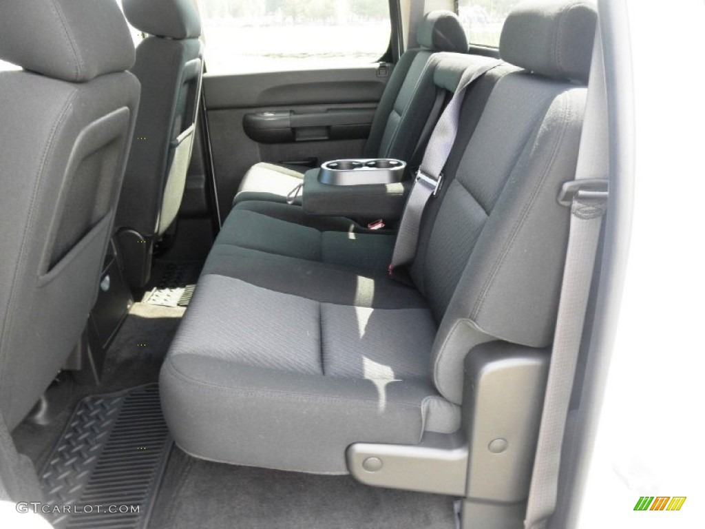 Ebony Interior 2011 GMC Sierra 1500 SLE Crew Cab Photo #60061566