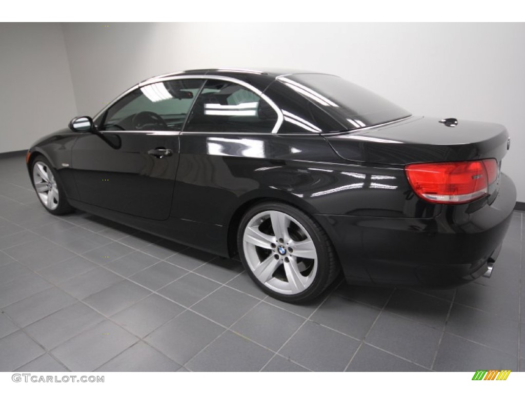 2008 3 Series 335i Convertible - Jet Black / Black photo #5