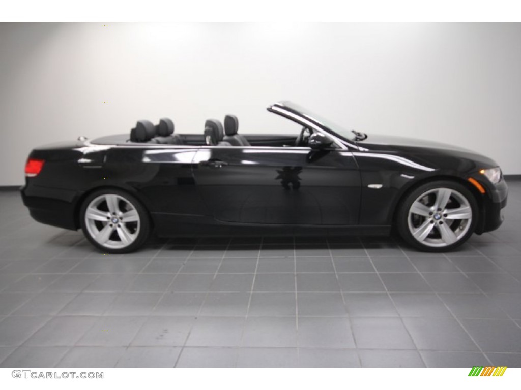 2008 3 Series 335i Convertible - Jet Black / Black photo #7