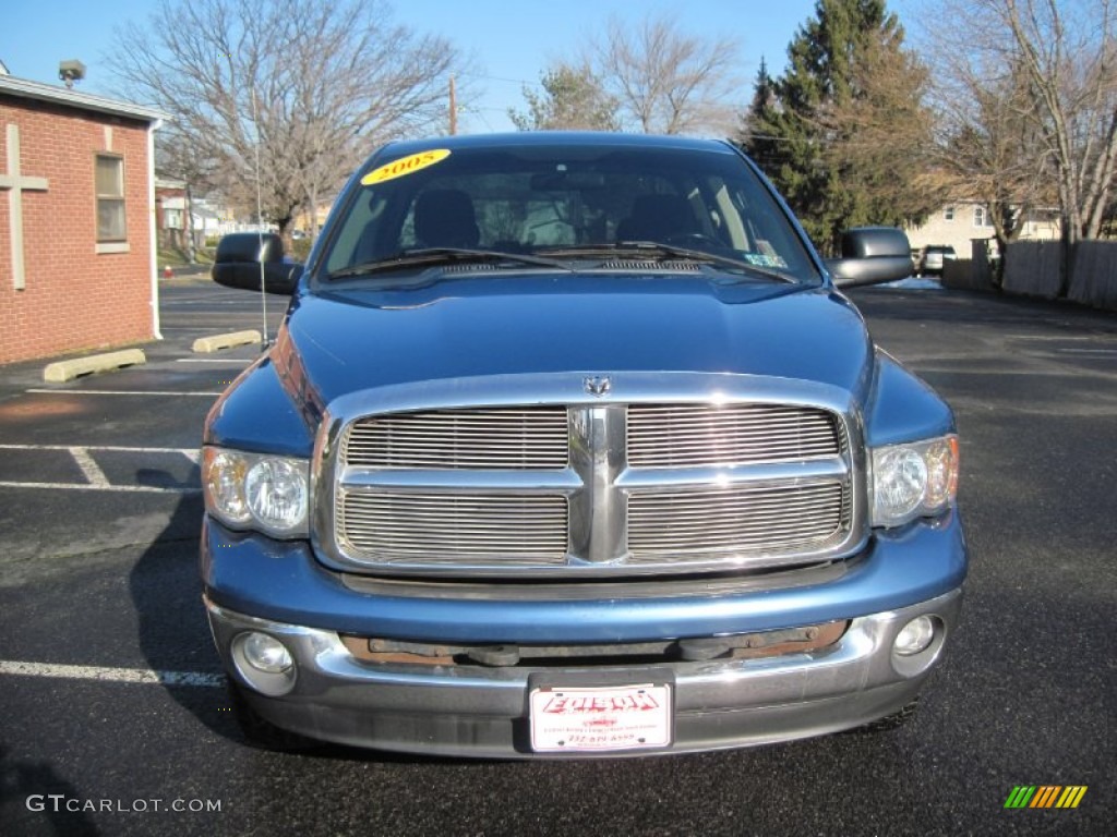 2005 Ram 1500 SLT Quad Cab 4x4 - Atlantic Blue Pearl / Dark Slate Gray photo #13
