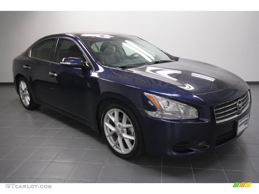 Navy Blue Metallic 2009 Nissan Maxima 3.5 SV Sport Exterior Photo #60063750