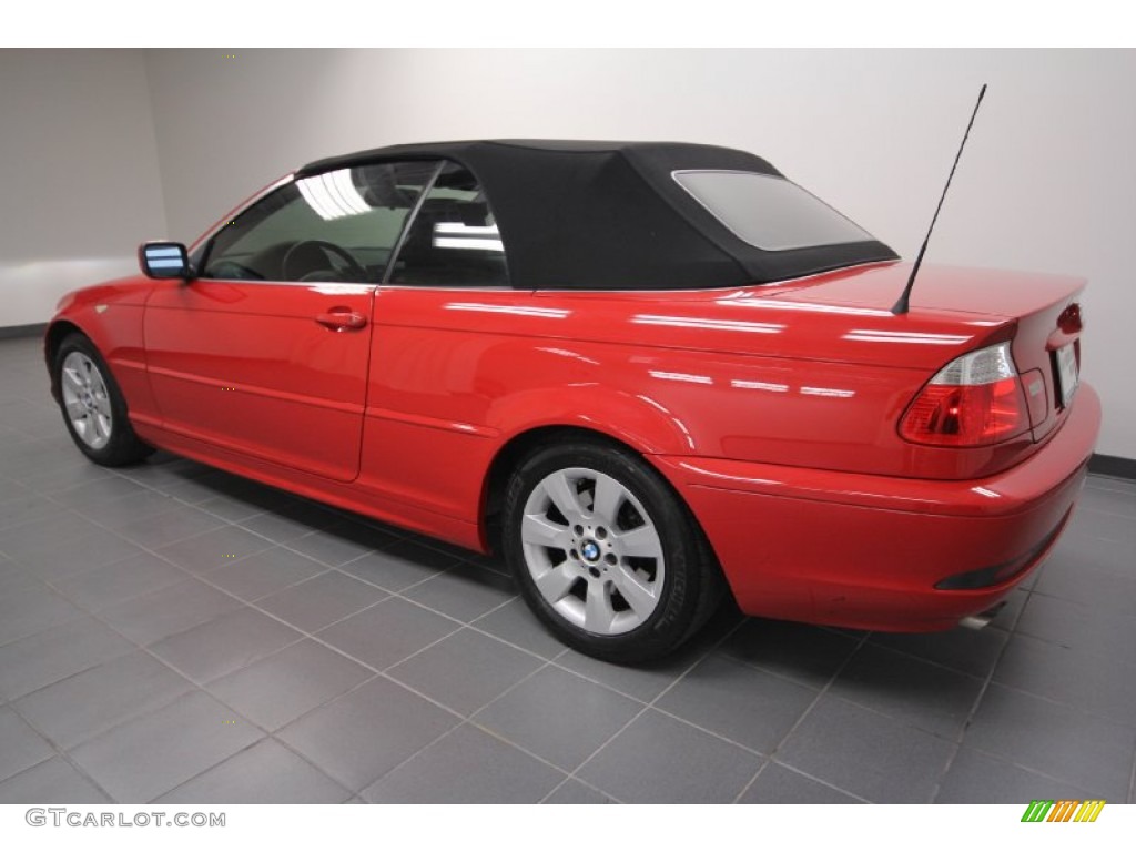 2005 3 Series 325i Convertible - Electric Red / Black photo #5
