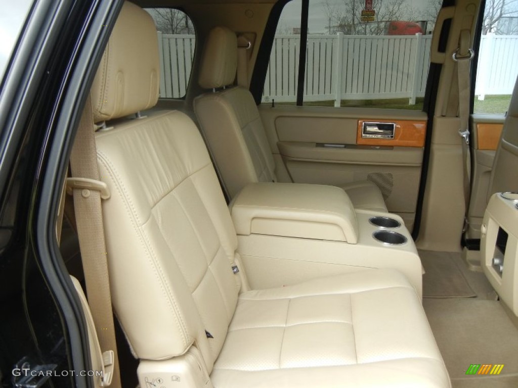 Camel/Sand Piping Interior 2008 Lincoln Navigator L Elite Photo #60064668