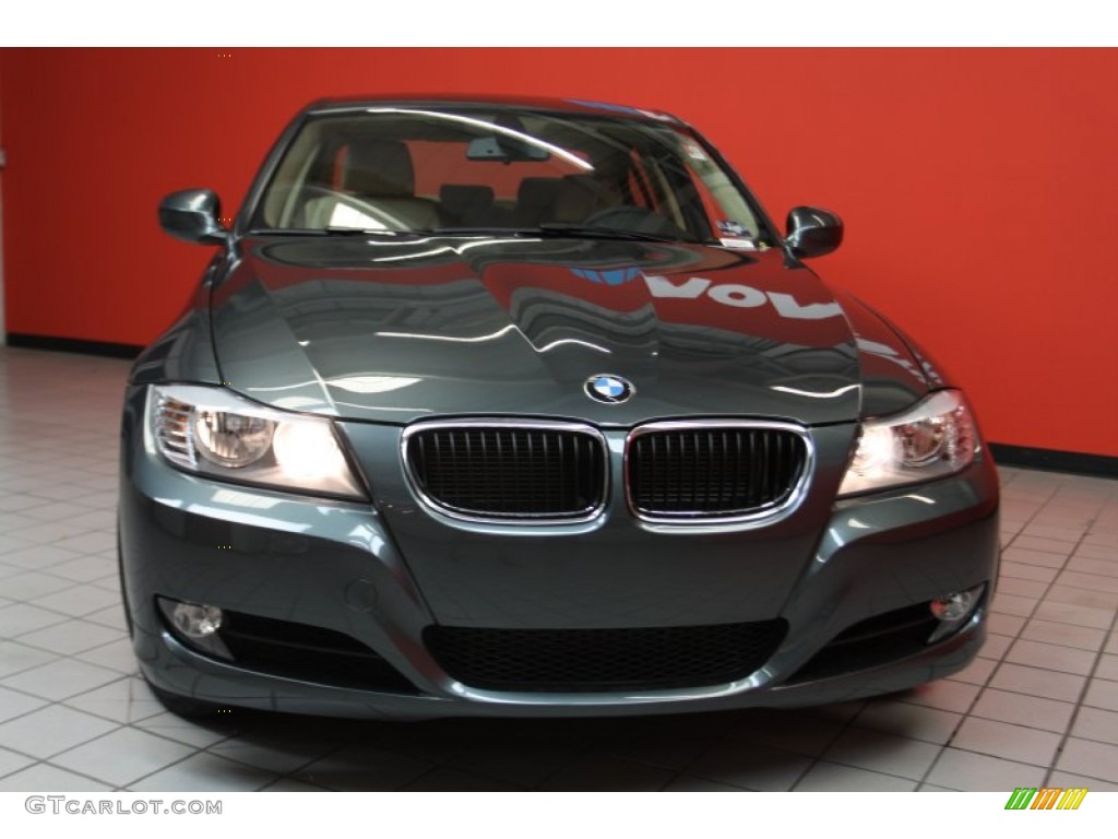 2011 3 Series 328i Sedan - Tasman Green Metallic / Beige photo #2