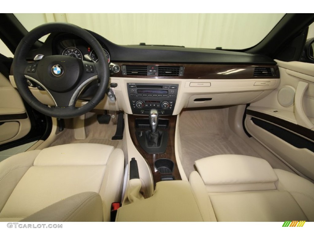 2009 3 Series 328i Convertible - Black Sapphire Metallic / Cream Beige Dakota Leather photo #4