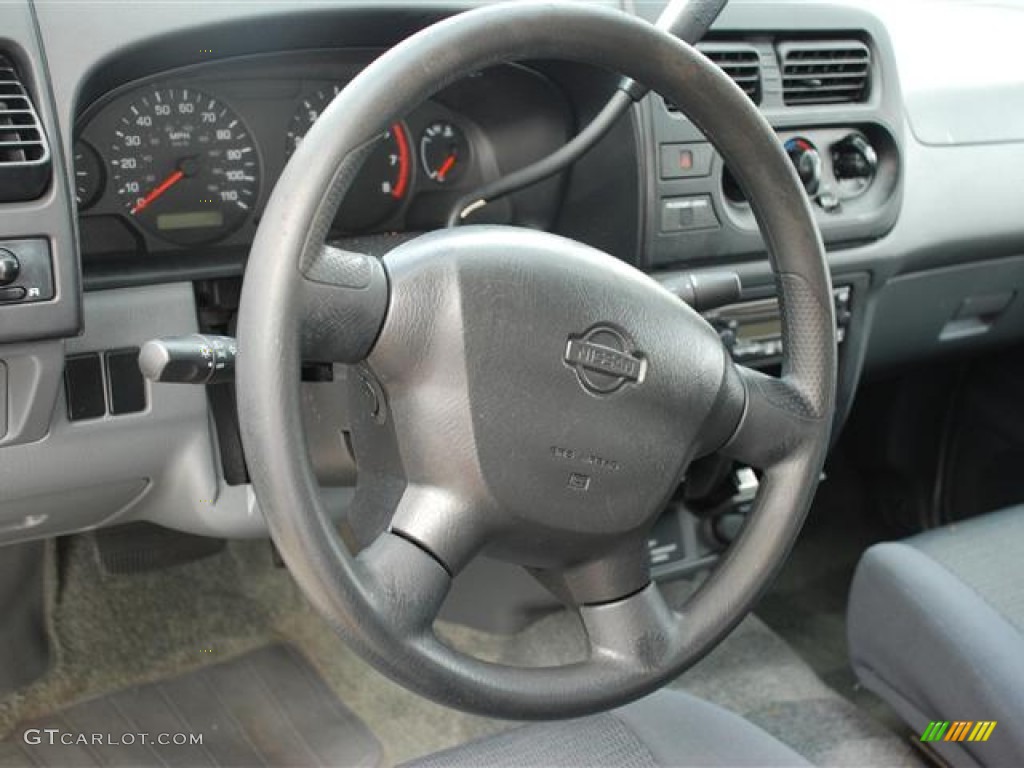 2001 Nissan Frontier XE King Cab Gray Steering Wheel Photo #60065145