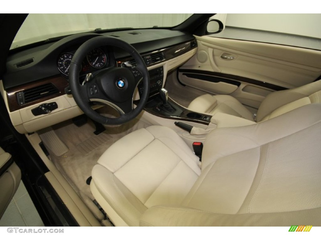 2009 3 Series 328i Convertible - Black Sapphire Metallic / Cream Beige Dakota Leather photo #16