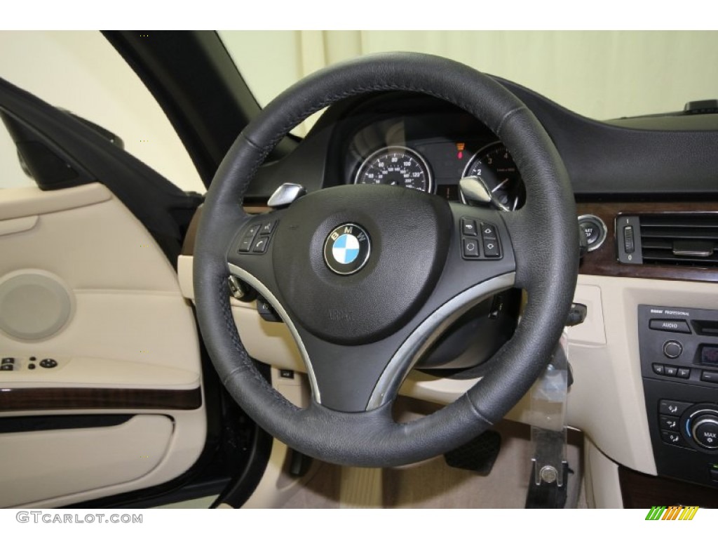 2009 3 Series 328i Convertible - Black Sapphire Metallic / Cream Beige Dakota Leather photo #29