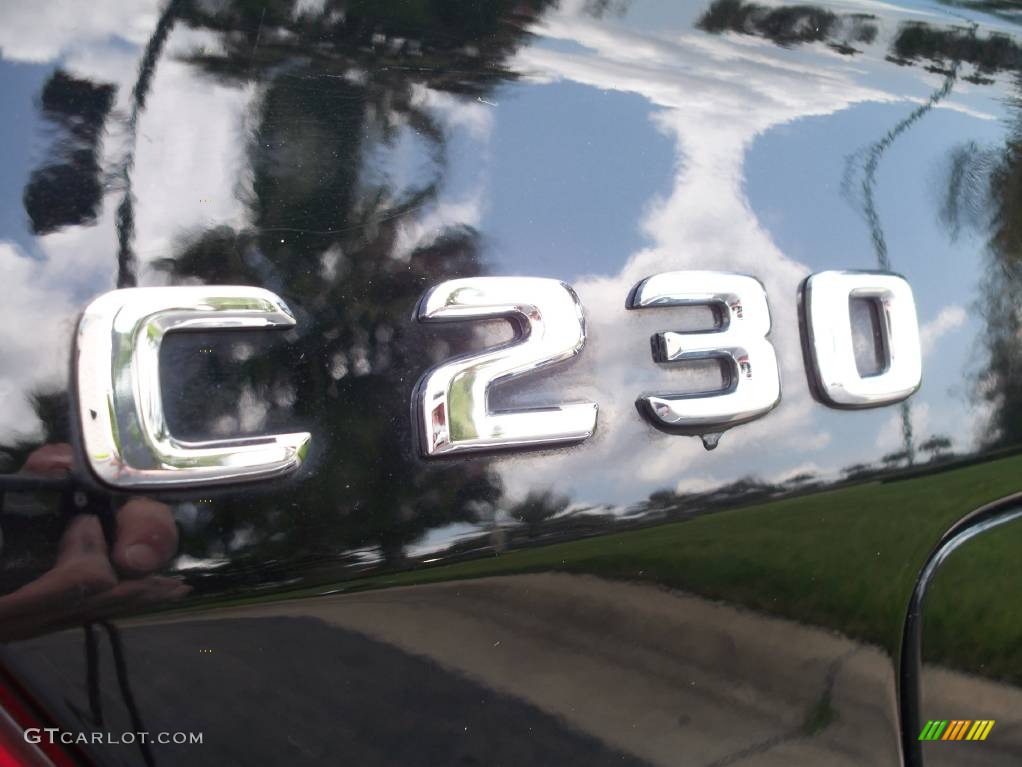 2005 C 230 Kompressor Sedan - Black / Black photo #9