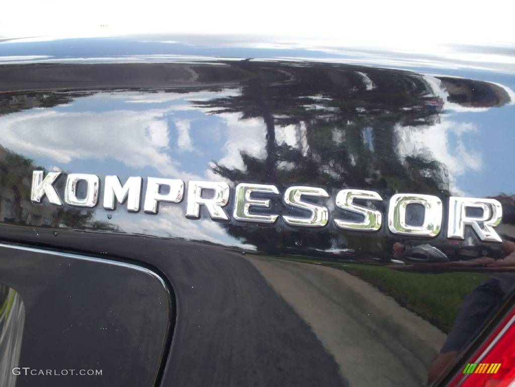 2005 C 230 Kompressor Sedan - Black / Black photo #10