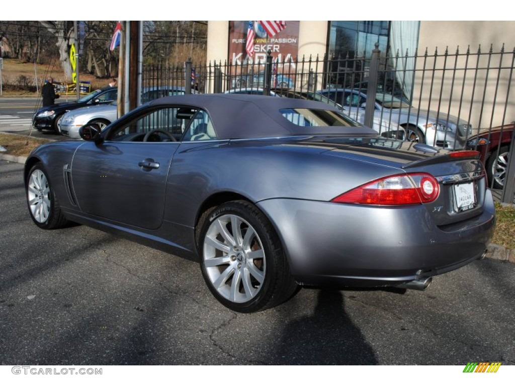 2009 XK XK8 Convertible - Lunar Grey / Ivory/Slate photo #3