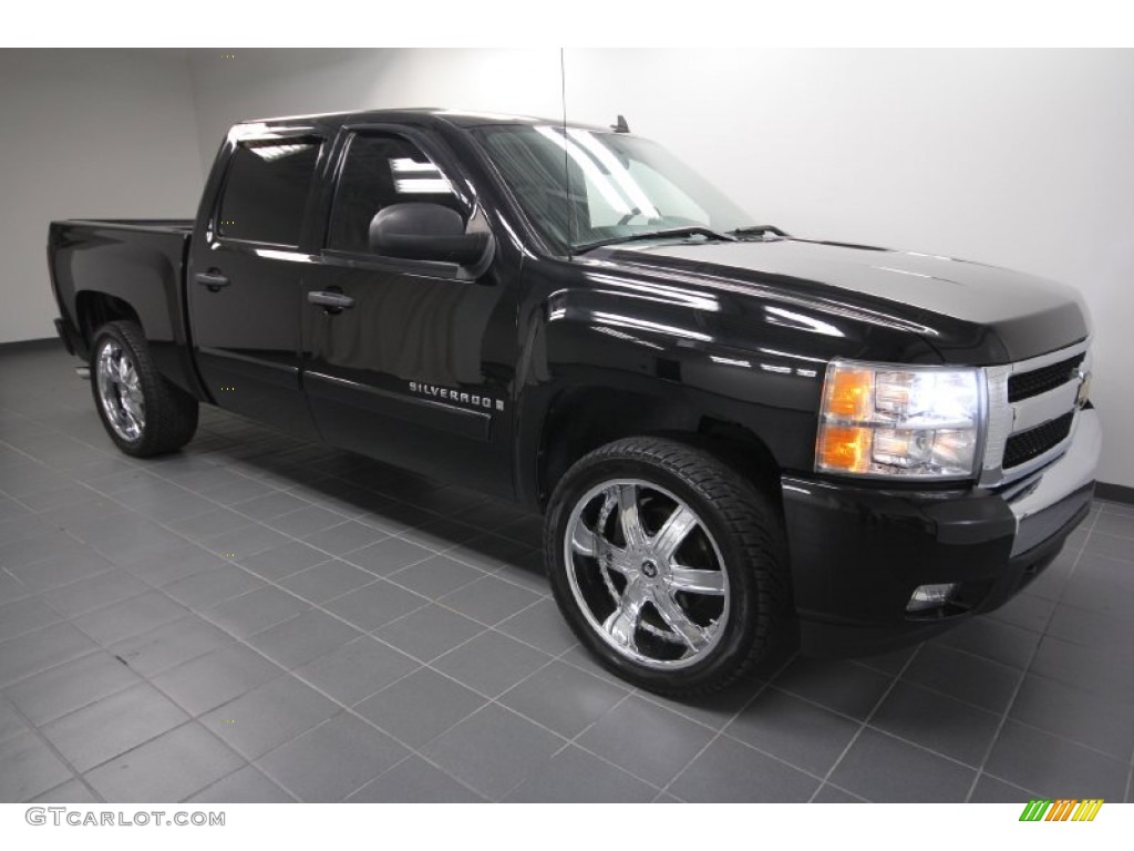 2008 Silverado 1500 LT Crew Cab - Black / Ebony photo #9