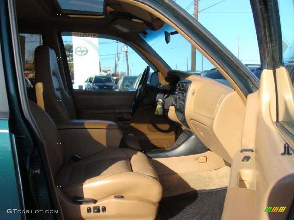 1996 Explorer XLT 4x4 - Deep Emerald Green Metallic / Beige photo #8