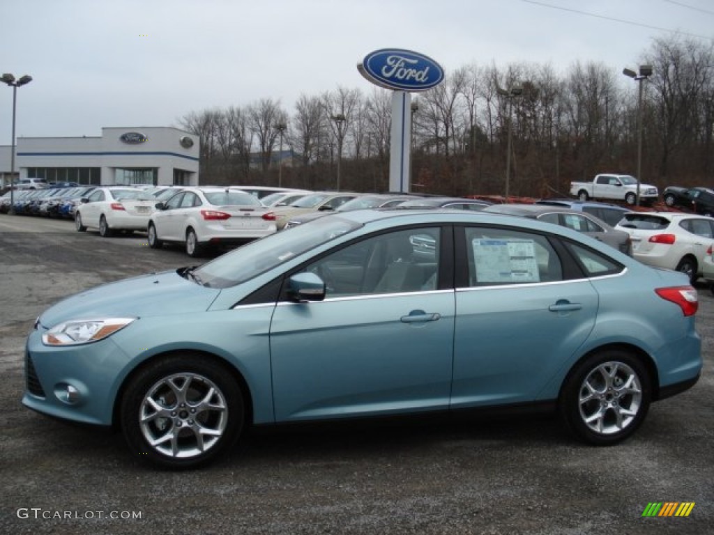 Frosted Glass Metallic 2012 Ford Focus SEL Sedan Exterior Photo #60066930