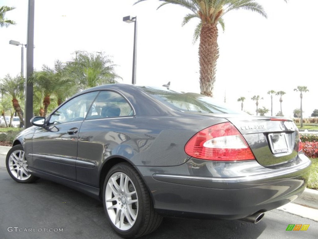 Steel Grey Metallic 2009 Mercedes-Benz CLK 350 Coupe Exterior Photo #60068811