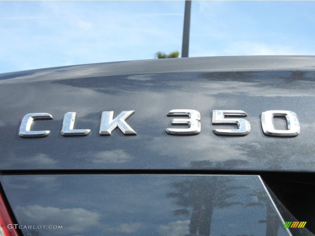 2009 CLK 350 Coupe - Steel Grey Metallic / Black photo #9