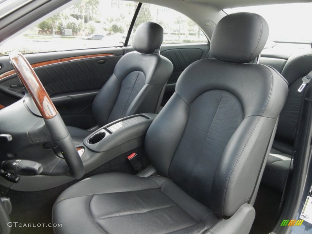 Black Interior 2009 Mercedes-Benz CLK 350 Coupe Photo #60068847