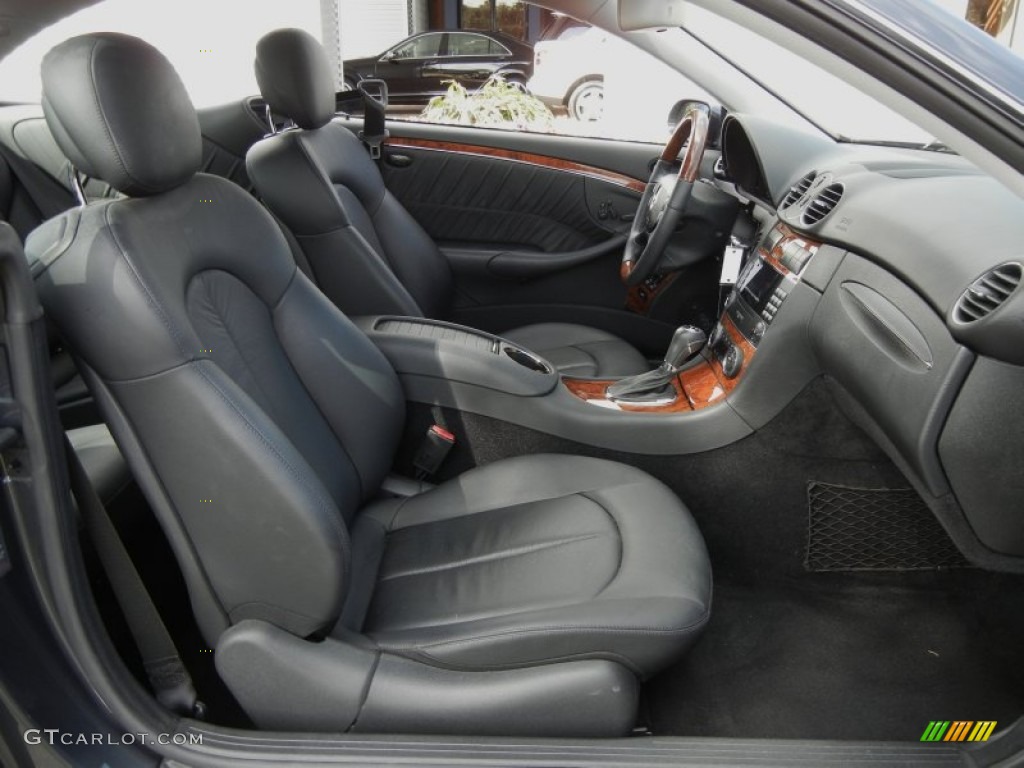 Black Interior 2009 Mercedes-Benz CLK 350 Coupe Photo #60068871