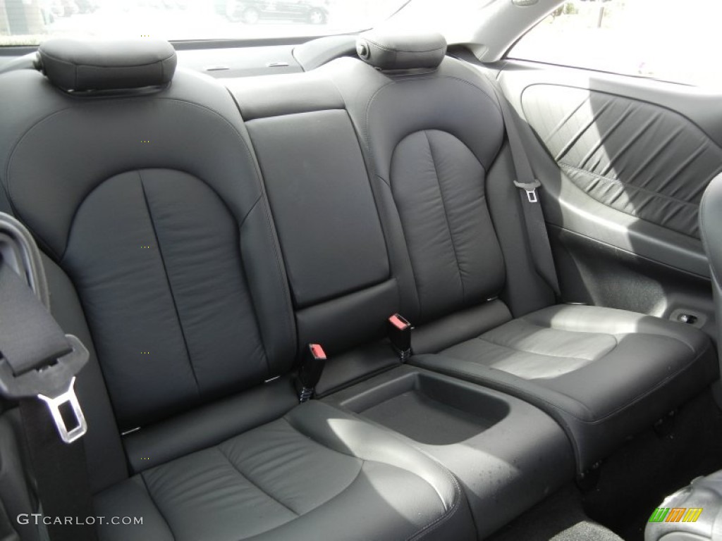 Black Interior 2009 Mercedes-Benz CLK 350 Coupe Photo #60068889