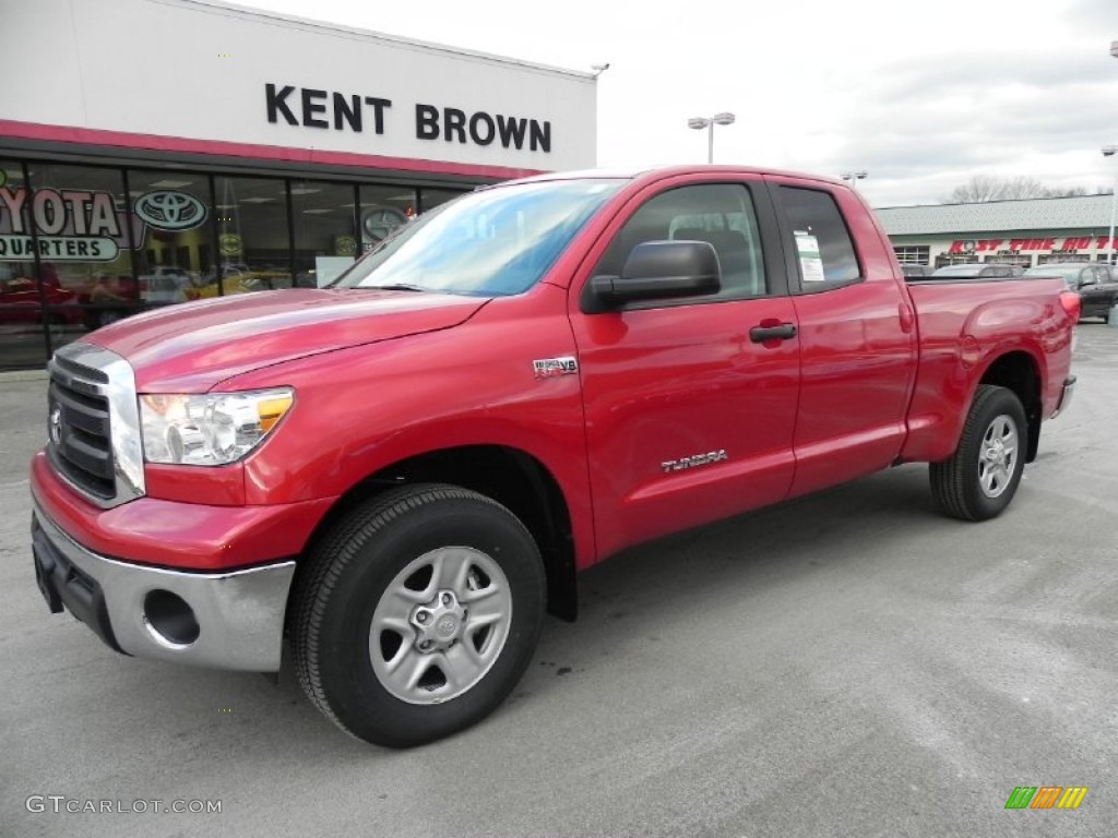 2012 Tundra Double Cab 4x4 - Barcelona Red Metallic / Graphite photo #3