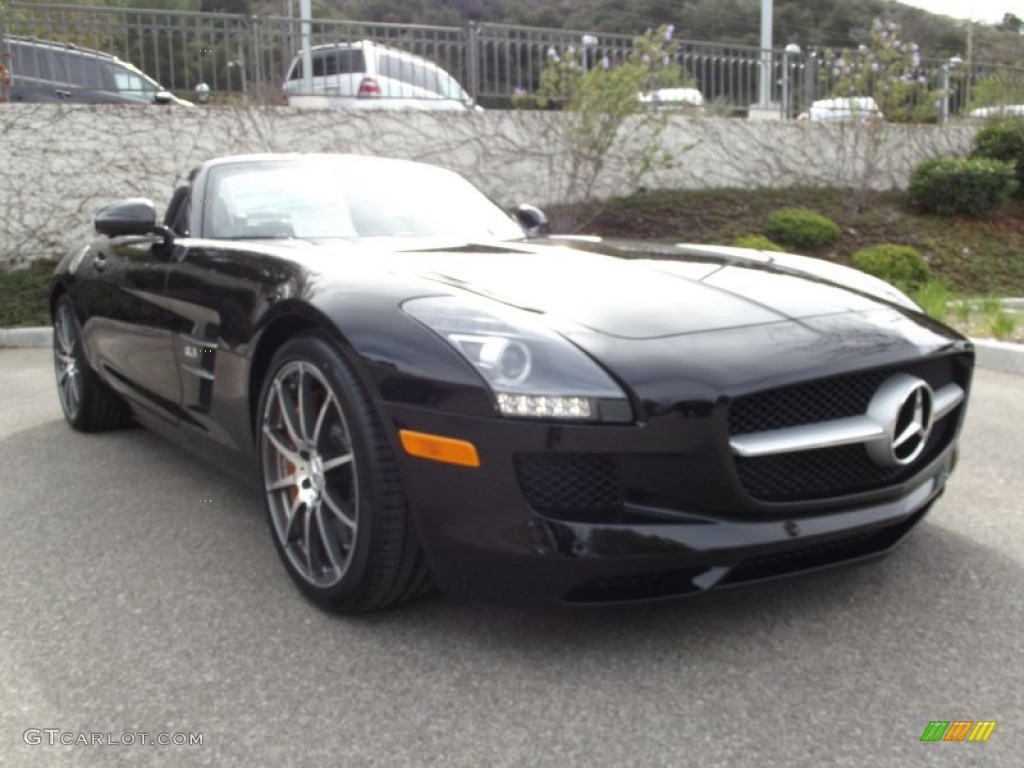 2012 SLS AMG Roadster - Obsidian Black Metallic / designo Black photo #1