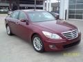 2011 Cabernet Red Pearl Hyundai Genesis 3.8 Sedan  photo #2