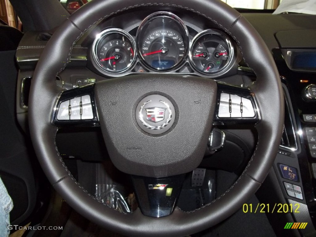 2012 CTS -V Coupe - Black Diamond Tricoat / Ebony/Ebony photo #11