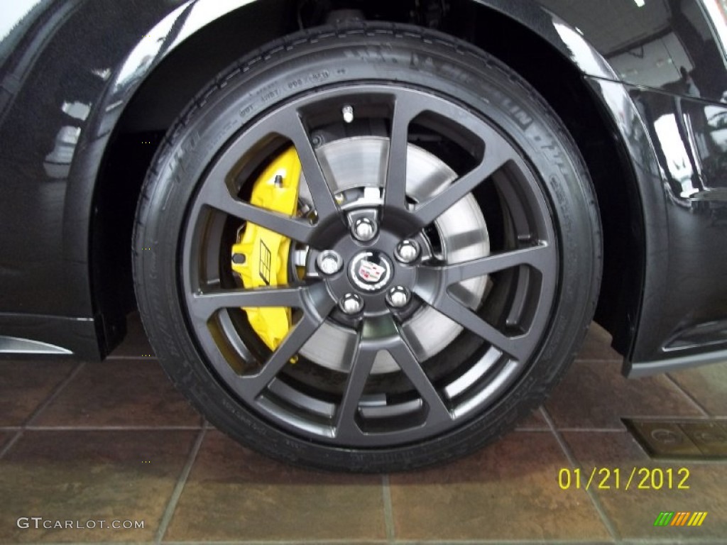 2012 CTS -V Coupe - Black Diamond Tricoat / Ebony/Ebony photo #15