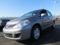 2010 Magnetic Gray Metallic Nissan Versa 1.8 S Hatchback  photo #1