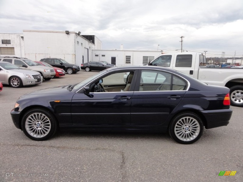 2003 3 Series 330xi Sedan - Orient Blue Metallic / Sand photo #11