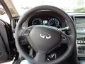 2012 Infiniti G Graphite Interior Steering Wheel Photo