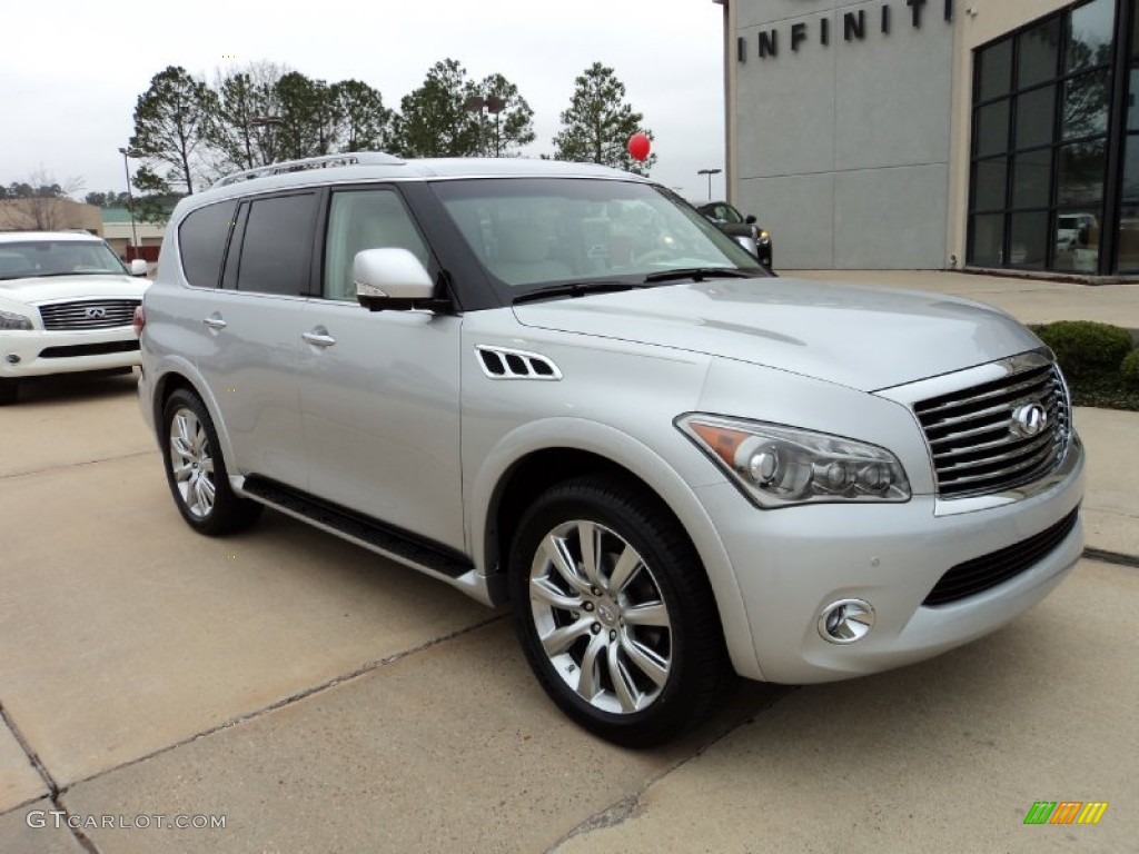 Liquid Platinum 2012 Infiniti QX 56 4WD Exterior Photo #60073893