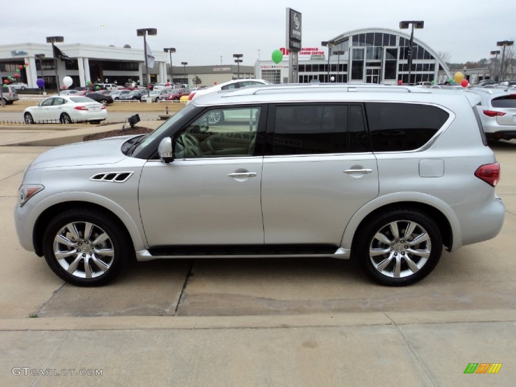 Liquid Platinum 2012 Infiniti QX 56 4WD Exterior Photo #60073920